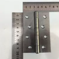 100mm4寸加厚铁合页 木门合页1.8mm 普通焊接铰链 柜门箱包合页 4寸铁合页(2个)
