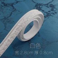 电视背景墙边框线条吊顶装饰线条贴镜框线条相框边框石膏自粘边线 白色1米(自粘) 2.8cm宽