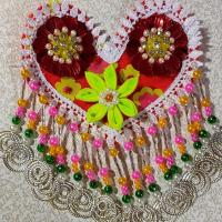 云南苗族爱心 衣服和围腰上的装饰品 款式1