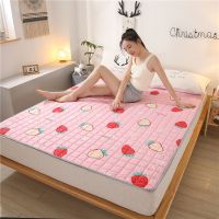 床垫子铺床家用睡垫1.2宽宿舍床褥垫姨妈床垫1.5米海绵1.8单人床 【透气防滑抑菌】红心草莓 宽70cm*长100cm