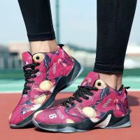 欧文7篮球鞋男鞋6代外星人白黑夜光海绵宝鸳鸯初中小学生实战会响 8002红色 35 送手环+球袜