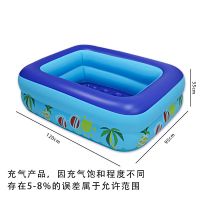 折叠水池浴桶游泳池大人小孩通用超大加厚多层浴桶家用宝宝洗澡用 充气1.2双管水池[送手推泵] 单桶