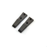 防静电尖头不锈钢可换头塑料镊子元器件镊子钳弯头扁头镊子头套装 250塑料头(一对) 1份