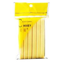 采薇海藻压缩洁面扑洗脸扑卸妆棉化妆海绵清洁净洗颜扑女方便携带 采薇黄色12根(1袋)