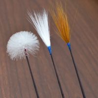 专业掏耳朵鹅毛棒碳素打耳朵毛毛采耳工具挖耳勺挠耳鹅绒毛神器 碳素毛棒三支(鸡鹤鹅)