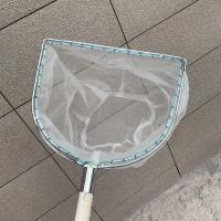 双框头防磨木把抄网100目密眼尼龙网抄捞虾网木把速干捞网不伤鱼 木柄30 方形网圈29 网深20