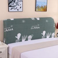 床头罩床头套罩弧形北欧万能床头罩防尘罩全包软包木板异形半圆形 1号色 1.2米适用床头110-130厘米