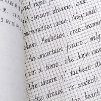 启帆手写意大利斜体英语字帖中英文临摹行楷奶酪女生字体漂亮练字 斜体英文