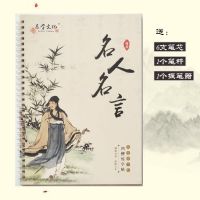 楷书字帖成人凹槽练字帖初中高中大学生正楷速成男女初学者练习本 名人名言 送1笔杆6笔芯1握笔器