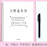 川野森奈字帖女生字体漂亮行书楷书硬笔书法练字临摹神器男手写体 川野森奈体-款式A