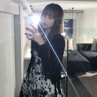 炸街扎染吊带连衣裙套装女春夏季新款内搭收腰显瘦短款裙子两套装 单件外套 S 建议85斤-95斤