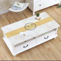 pvc茶几垫长方形桌布防水防烫防油软玻璃桌面保护膜电视柜餐桌垫 黄桌旗 定制尺寸联系客服