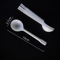 一次性勺子单独包装金龟勺水果捞烧仙草塑料勺长柄外卖甜品硬勺子 金龟勺白色100支/散装