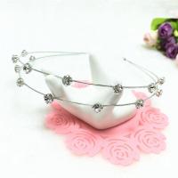 珍珠发箍复古森系超仙少女头箍百搭外出压发卡淑女气质发带韩国饰 039-白钻银色