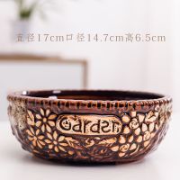 无孔铜钱草花盆陶瓷清仓水仙睡莲碗莲荷花水培容器多肉特大号盆栽 4905白今日特价 大