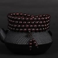 印度小叶紫檀手串念珠佛珠手链金星文玩项链檀香木男女情侣念珠 小叶紫檀爆满黑0.6cm*108颗