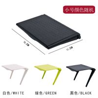 机顶盒置物架免打孔路由器架子免钉显示器收纳支架多功能 三角支架小号颜色随机（1个）