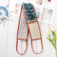 搓背神器洗背不求人拉背两用浴花搓澡神器去污搓泥搓澡神器洗澡巾 两用拉背单人一条装(颜色随机)