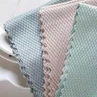 擦玻璃洗碗擦桌不留痕厨房去油吸水不掉毛无水印鱼鳞巾清洁抹布 家庭必备五条装[颜色随机] 标准[25X25]