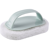 强力去污手柄清洁刷海绵擦水槽地板厕所浴缸刷灶台瓷砖刷洗手台刷 手柄刷1个试用装[颜色随机]