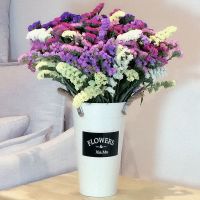 云南大束混搭勿忘我满天星干花花束真花客厅装饰摆设送人生日礼物 6色勿忘我 40cm10支