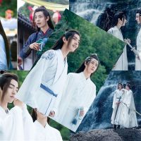 陈情令写真集肖战王一博周边应援大礼包同款明信片海报书签卡片 海报1套8张(赠双面胶)