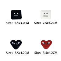 黑色自粘贴绣花章时尚贴布徽章衣服补丁贴牛仔裤破洞修补刺绣 黑色自粘套餐20(4个)