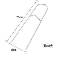 鱼竿支架海杆支架简易地插金属抛竿支架远投竿甩杆矶竿专用竿架 单用小支架10个装