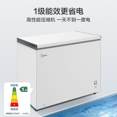 [先问库存]美的(Midea)300升 冷藏冷冻转换冰柜家用囤货冷柜 一级能效 BD/BC-300KMXC(E)