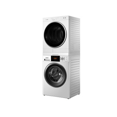 [只发安装地址]松下烘干衣机空气冷凝烘干6全自动滚筒洗衣机洗烘套装白色 XQG80-N82WN+NH-6011P