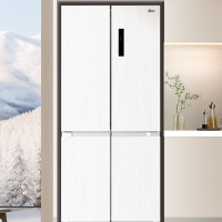 [先问库存]美的冰箱MR-540WSPZE十字对开门制冰盒冰箱四开门家用双系统双循环