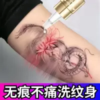 [优选好货][无痛不留疤]洗纹身药水快速去纹身神器纹眉药水脱色剂刺青