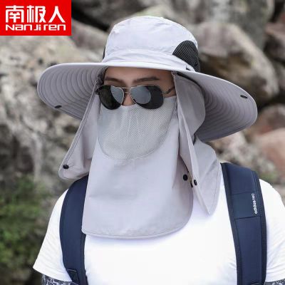 帽子男士钓鱼帽夏季渔夫帽户外登山太阳帽遮阳帽