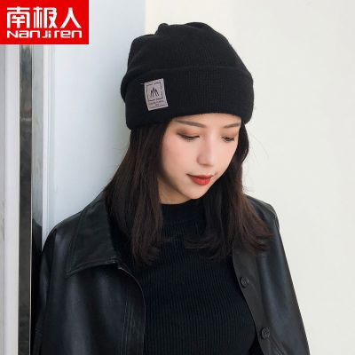 []帽子女冬天韩版加厚保暖学生秋冬月子帽针织毛线帽