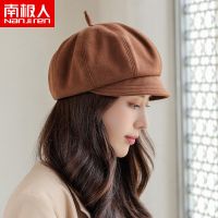 贝雷帽女秋冬季韩版日系鸭舌帽子ins网红潮八角帽