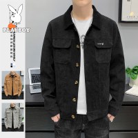 [特价款]花花公子夹克男潮流修身棒球服夹克工装外套男