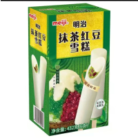 明治抹茶红豆432g9支/盒1*6盒/箱