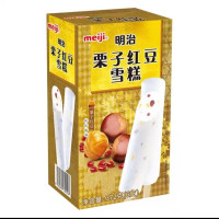 明治栗子红豆雪糕372g*6支/盒1*6盒/箱