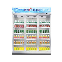 穗凌(SUILING) LG4-1650LW-A商用展示冰柜水果保鲜单门玻璃门陈列柜立式饮料风冷冷柜