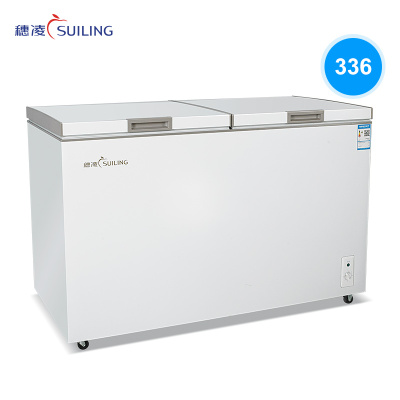 穗凌(SUILING)BCD-336K卧式双温双室冰柜商用大容量双箱冷藏加冷冻冰箱商用冷柜家用雪柜急冻冰柜