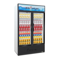 穗凌(SUILING)LG4-488M2F-A  428升双门风直冷冰柜 冷藏立式饮料展示柜 商用玻璃门保鲜冷柜