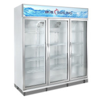 穗凌(SUILING)LG4-1000M3F展示柜商用大冰柜 三门对开门大容量立式冷藏玻璃门冰柜 饮料柜保鲜冰箱