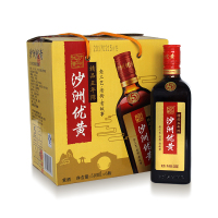 沙洲优黄精品五年陈半干型黄酒500mL*6瓶