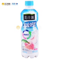 美汁源果粒奶优蜜桃味水果牛奶饮料450g