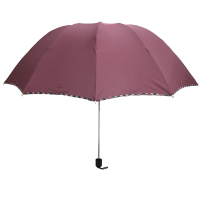 西湖三折加大伞 颜色随机