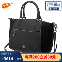 COACH蔻驰 女包 女士 Elise Satchel 29 黑色女士单肩包 手提包 简约百搭 79971 GM/BK