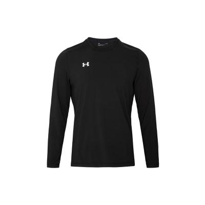 安德玛Under Armour 官方正品 舒适透气 时尚简约黑色运动圆领男款长袖T恤 22600307-001