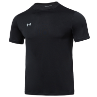 海外正品 安德玛Under Armour 男士黑色夏季休闲圆领运动T恤 23500505-001