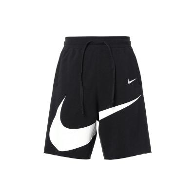 海外直邮 耐克NIKE 官方正品 撞色直筒针织男款黑色运动休闲短裤 DJ5373-010