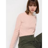 优衣库Uniqlo 简约休闲时尚精致纯色百搭女士圆领长袖上衣 470124_10